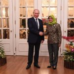 استقبال خانم رئیس جمهور از پوتین / تصاویر