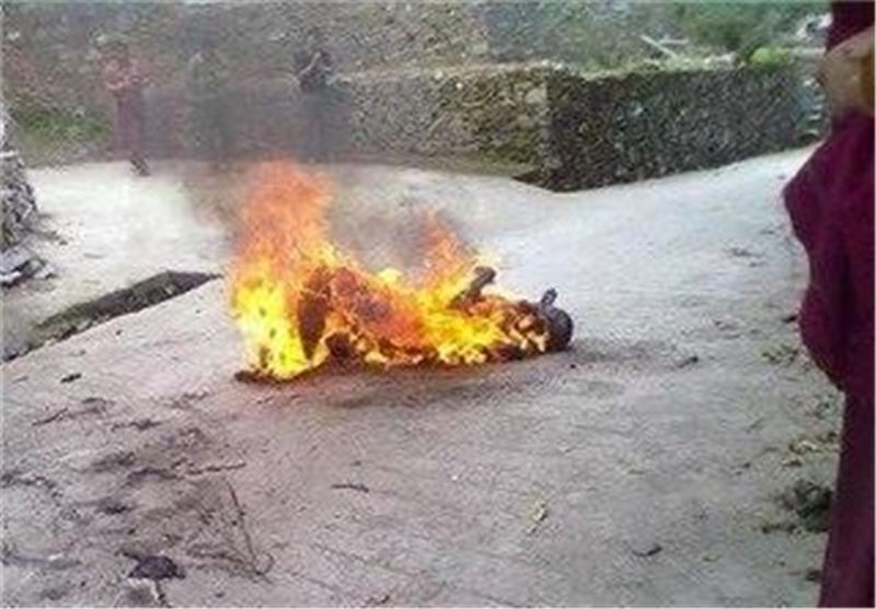 مادر شوهری عروسش را آتش زد