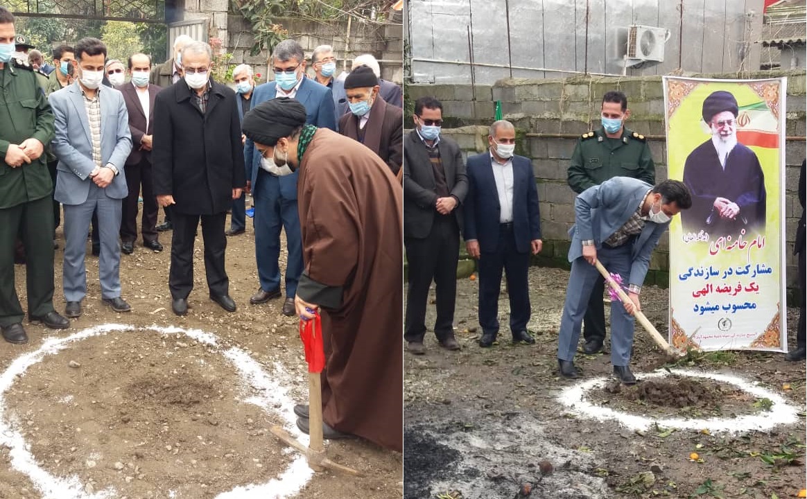 کلنگ زنی۶ واحد مسکن در شهرستان محمودآباد