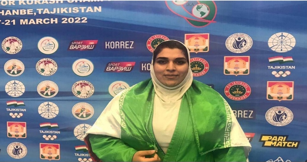 نشان نقره بانوی مازندرانی در رقابتهای کوراش قهرمانی آسیا