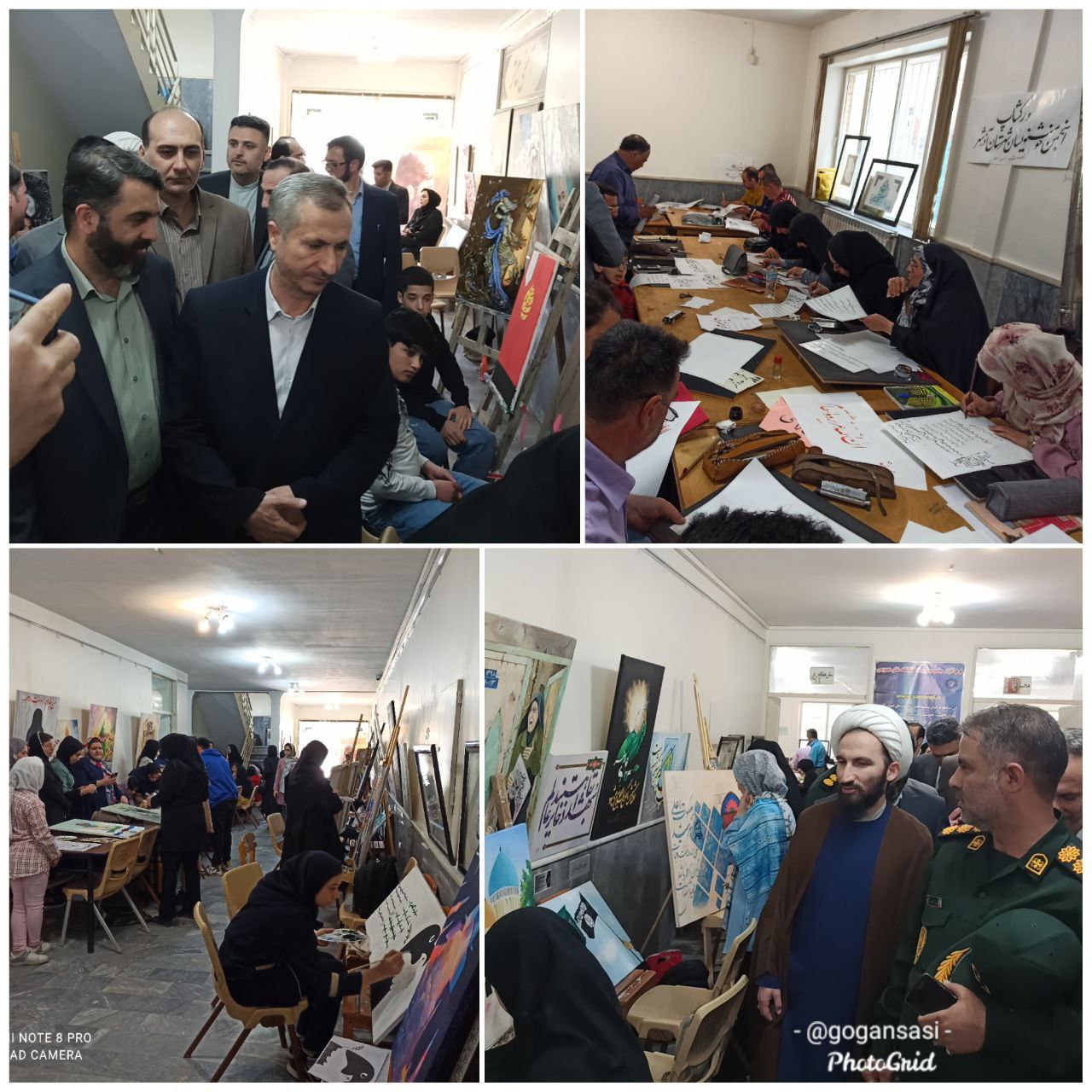 حضور بیش از ۹۰ هنرمند در رویداد هنری بهار هنر انقلاب شهرستان آذرشهر