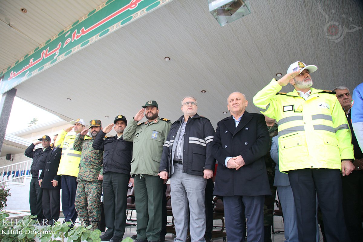 مراسم آغاز رزمایش زمستانی پلیس راه مازندران